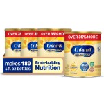 Enfamil NeuroPro Baby Formula, Brain and Immune Support with DHA, Iron and Prebiotics, Infant Formula Inspired by Breast Milk, Non-GMO, Powder Can, 28.3 Oz (Pack of 4)