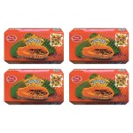 ASANTEE PAPAYA & HONEY Soap Bars with Vitamin C,E and Q10 Skin Cleansing 4.40 Oz (Pack of 4)