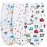 Bubble bear Baby Swaddle Blankets for Baby Boy Girl 0-3 Months,Hypoallergenic Skin-Friendly Swaddle,Cute Little Soccer Ball, Dinosaur, Adjustable Newborn Sleep Sack, 3 Pack