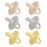 Sweet Child Pacifiers 0-18 Months, Set of 6 Ultra-Light Silicone Binkies with Collapsible Handle & 3 Air Holes for Added Safety, Best Newborn Pacifiers for Baby Boys Or Girls