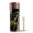 RAW Cones Classic Black 1-1/4 Size - 50 Pack - Slow Burning Pre Rolled Cones - Rolling Paper Pressed Extra Fine for Thin, Naturally Translucent Paper with Tips & Packing Tubes Included