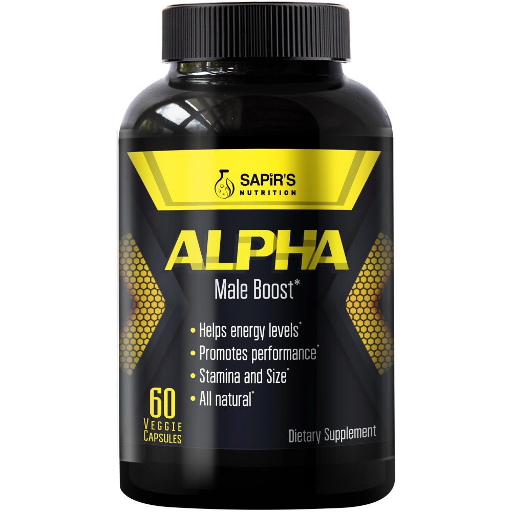 Alpha Enlargement Pills for Men - Increase 2 in 60 Days Male Enhancing Supplement - Horny Goat Weed Muscle Builder - Testosterone Booster for Men - Energy, Strength, Stamina, Endurance, Performance