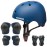 CELOID Kids Helmet Pad Set,Adjustable Kids Skateboard Bike Helmet Knee & Elbow Pads Wrist Guards 5-8 Years Kid Protective Gear Set for Girls Boys Bicycle Bike Roller Skating Scooter Rollerblade Sport