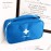 PenyaZo First Aid Bag - First Aid Kit Bag Empty for Home Outdoor Travel Camping Hiking, Mini Empty Medical Storage Bag Portable Pouch (Blue)
