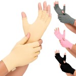 Vive Compression Arthritis Gloves - Comfortable Fit for Men and Women - Open Finger for Rheumatoid, Osteoarthritis, Carpal Tunnel and Computer Typing Pain Relief - Hand and Wrist (X-Large)