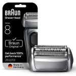 Braun Series 8 83M Electric Shaver Head Replacement Cassette, Silver