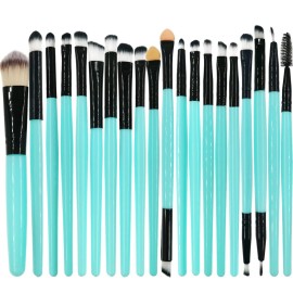Makeup Brushes Pimoys Make up Brush Set 20 PCs Professional Face Eyeliner for Foundation Blush Concealer Eyeshadow Red