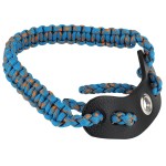 SUNYA Archery Bow Wrist Sling, 550 Paracord Strap Comfortable on Hand.100% Full Grain Leather Yoke, Multiple Camo Colors.Fit Compound Bow Stabilizer & Recurve. (Lily 36)