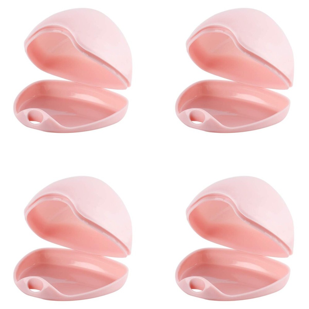 Accmor Pacifier Case, Pacifier Holder Case, Pacifier Container for Travel, BPA Free, Pink, 4 Pack