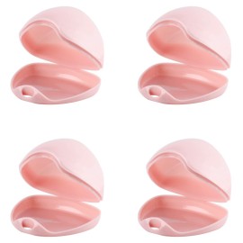 Accmor Pacifier Case, Pacifier Holder Case, Pacifier Container for Travel, BPA Free, Pink, 4 Pack