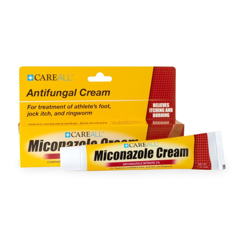 CareAll Miconazole Nitrate 2% Antifungal Cream 1.0 oz., Cures Most Athletes Foot, Jock Itch, Ringworm, Compare to Leading Brand