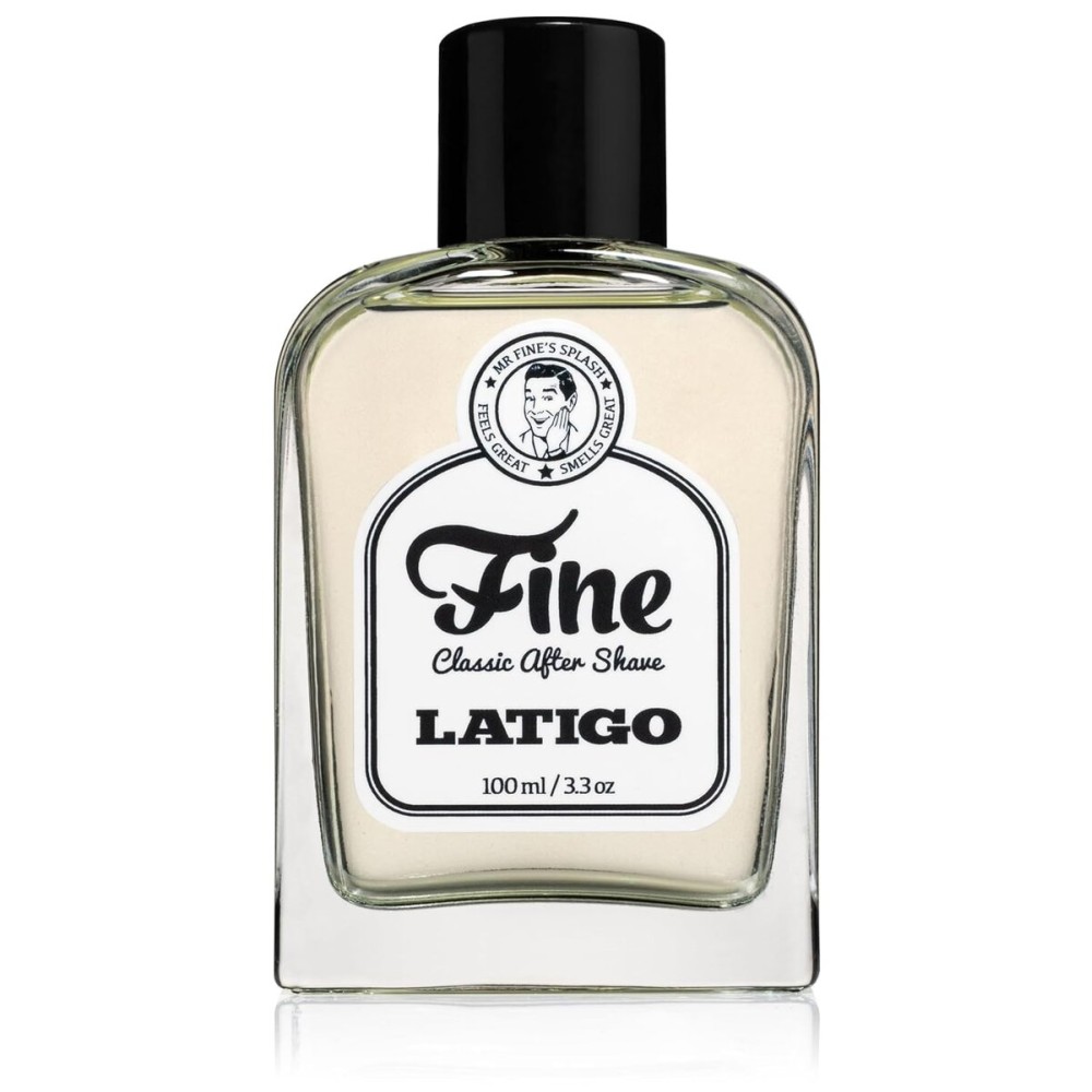 Fine Men\'s Aftershave - Latigo Fragrance, Soothing & Toning Post Shave Balm, Calms Razor Burn, Classic Barbershop Feel, Alcohol-Based Formula, Gentle for All Skin Types, 100ml