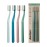 Jordan Green Clean Manual Toothbrush - Sustainable, Scandinavian Design, Soft Bristles, Mixed Colors, 4 Units