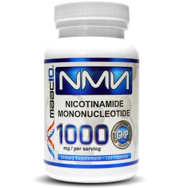 MAAC10 NMN Supplement 1000mg Serving - 99% Pure NMN Nicotinamide Mononucleotide. The Most Powerful NAD Supplement for Optimal Performance (120 Capsules 4 Per Serving).