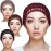 Geyoga 4 Pieces Mesh Crochet Hair Net Rayon Knit Snood Hat Thick Short Women Hairnet Snoods Cover Ornament for Sleeping (Black, Gray, Wine Red, Brown)