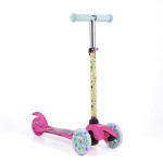 Barbie Self Balancing Kick Scooter with Light Up Wheels, Extra Wide Deck, 3 Wheel Platform, Foot Activated Brake, 75 lbs Limit, Kids & Toddlers Girls or Boys, for Ages 3 and Up