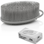 Exfoliating Body Scrubber Silicone - Textured Back Scrubber Shower Brush - Avilana Bath Loofah Alternative Dual Sided - Gentle Smoothing Body Wash Tool Rough Skin - Gift Women Men