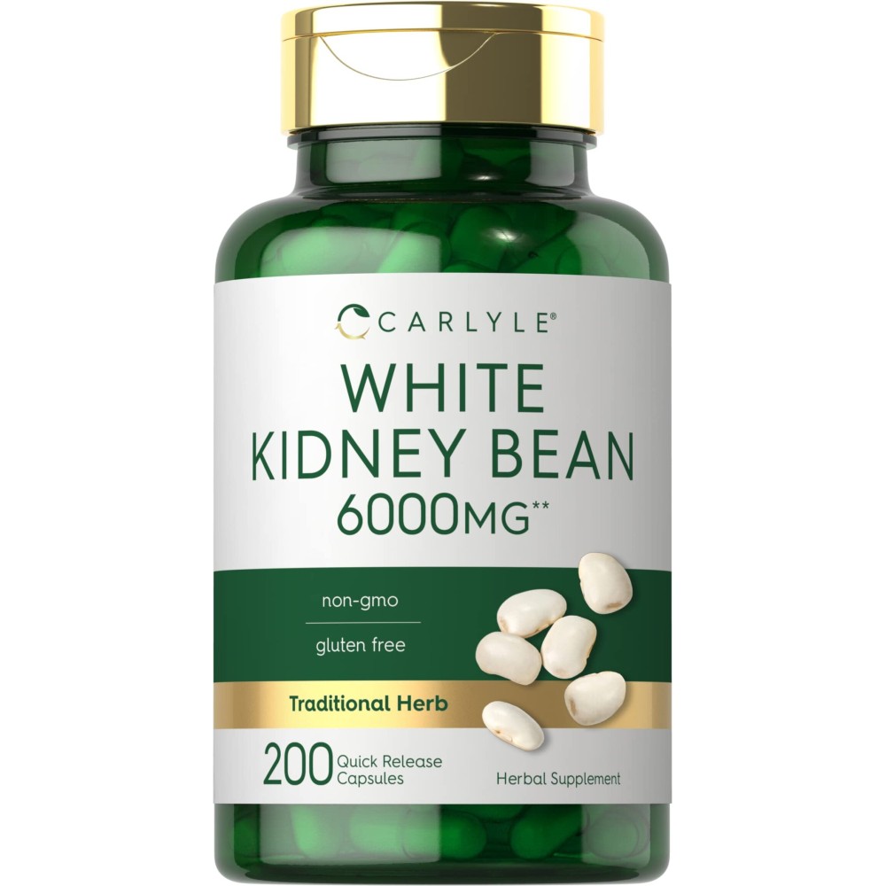Carlyle White Kidney Bean | 6000mg | 200 Count | Non-GMO & Gluten Free Extract