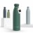 LARS NYSM Stainless Steel Insulated Water Bottle 12oz 17oz 25oz 34oz 51oz | Insulated Thermo Flask for Hot and Cold Beverages | Leakproof Drinking Bottle (Pine Green, 17oz)