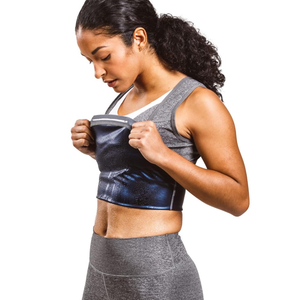 Sweat Shaper Women\'s Sauna Premium Workout Tank Top Slimming Vest for Exercise