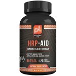 Premium Herpes Supplement - HRP-Aid - Aid for Herpes, Cold Sores and Shingles - with L-Lysine - Immune Support Medicine Supplement for Adults (120 ct)