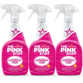 Stardrops - The Pink Stuff - The Miracle Bathroom Foam Cleaner 750ml 3-Pack Bundle (3 Bathroom Foam Spray)
