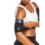 Sweat Shaper Womens Arm Trimmers, Sauna Arm Shaper Compression Sweat Bands, Slimming Arm Band for Flabby Arms, 2 Pack, (Black, Small)