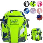 Rawlings | REMIX Backpack Equipment Bag | T-Ball & Youth Baseball / Softball | Green