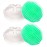 Hair Scalp Brush Dandruff Cleaning Brush Shower Scalp Shampoo Brush Scalp Massager Pack of 4 (White and Green)