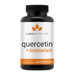 Luma Nutrition Quercetin 500mg - Quercetin with Bromelain Supplement - Antioxidant - Immune Support - Vegan & Gluten-Free - 60 Capsules