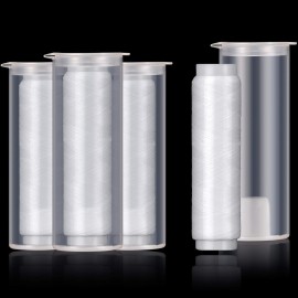 Skylety 2/4/8 Pieces Fishing Thread Nylon Elastic Invisible Magic Fishing Line Bait Thread 0.2 mm Length 656 Feet Per Spool Stretchy Bait String Line Clear Storage Case(4 Pieces)