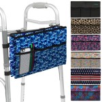 Vive Walker Bag - Accessories Wheelchair Basket Pouch (Water Resistant) - Seniors Caddy Accessory Attachment for Folding, Rolling Walkers - Carry Storage Carrier Tote - Lightweight, Universal Size
