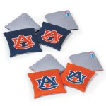 Wild Sports NCAA Auburn Tigers 8pk Dual Sided Bean Bags, Team Color