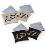 Wild Sports NCAA Purdue Boilermakers 8pk Dual Sided Bean Bags, Team Color