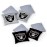 Wild Sports NFL Las Vegas Raiders 8pk Dual Sided Bean Bags, Team Color