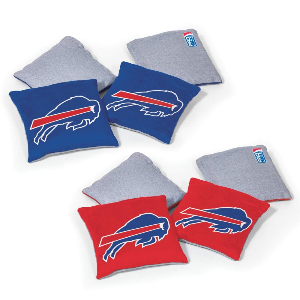 Wild Sports NFL Buffalo Bills 8pk Dual Sided Bean Bags, Team Color