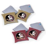 Wild Sports NCAA Florida State Seminoles 8pk Dual Sided Bean Bags, Team Color