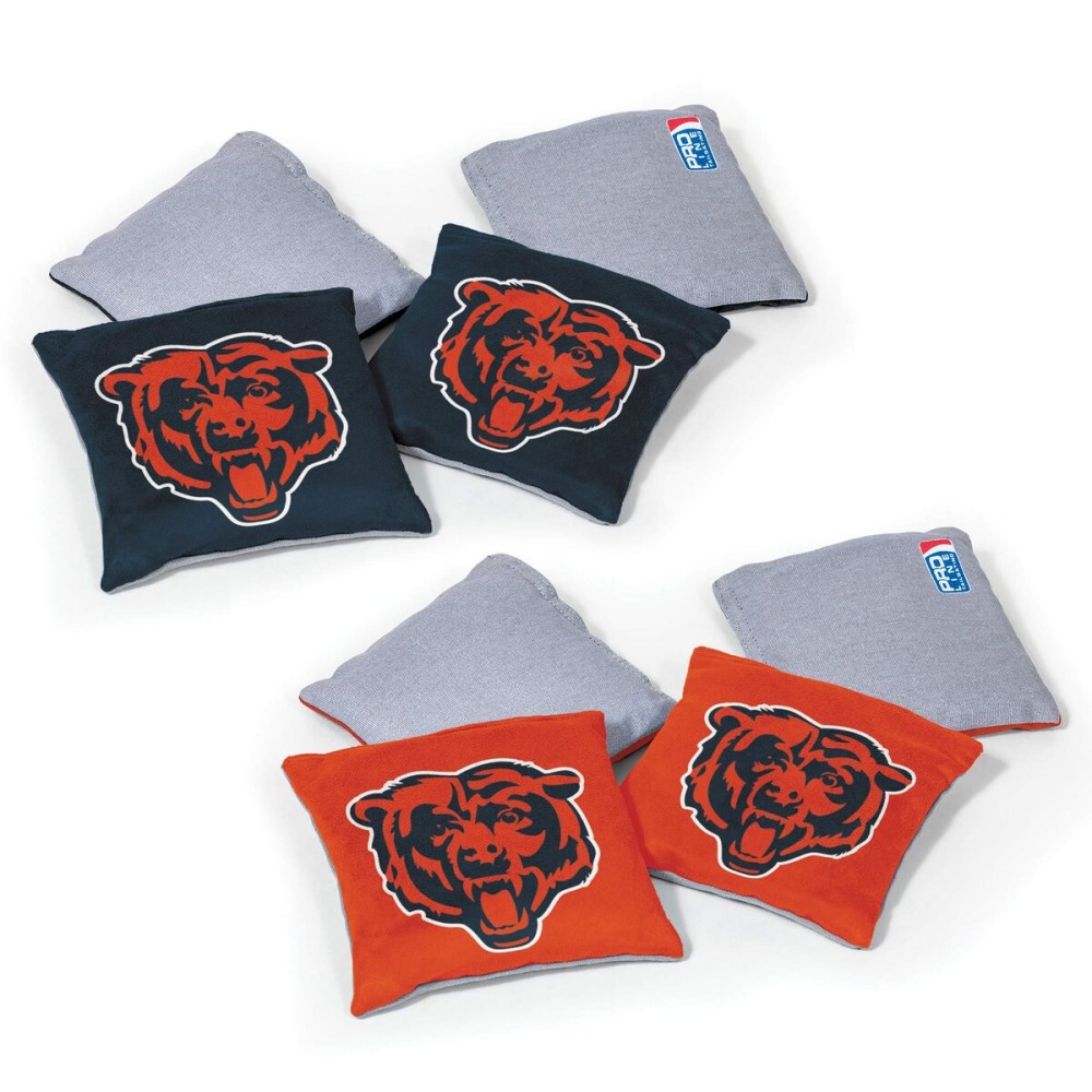 Wild Sports NFL Chicago Bears 8pk Dual Sided Bean Bags, Team Color