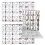 RAINBOW Dry Ice Packs for Shipping Long Lasting, Reusable Cold Ice Pack Sheets for Lunch Box, Flexible Dry Ice Packs for Coolers, Dry Ice for Shipping Frozen Food, 24 Ice Cells Each Sheet, 12 Sheets