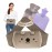 Hot Water Bag,Hot Water Bottle Rubber Warm Water Bag Pouch with Soft Waist Cover for Neck and Shoulder, Back,Hand, Legs, Waist Warm