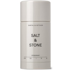 SALT & STONE Aluminum Free Deodorant | Extra Strength 48 Hour Protection for Women & Men | Made with Seaweed Extracts, Niacinamide & Prebiotics (Santal & Vetiver)