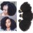 Mongolian Afro Kinky Curly Bundles Human Hair 14 16 18 Inch 4B 4C Afro Kinky Human Hair Bundles for Black Women 100% Unprocessed Virgin Hair Extensions Afro Kinky Curly Weave Bundles Natural Color