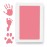 Extra Large Clean Touch Ink Pad for Baby Handprints and Footprints - Inkless Infant Hand & Foot Stamp - Safe for Babies, Doesnt Touch Skin - Perfect Family Memory or Gift by Tiny Gifts, Pink