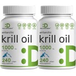 DEAL SUPPLEMENT 2 Pack Antarctic Krill Oil, 1,000mg Per Serving, 480 Softgels - Mercury Free, No Fishy Taste - Rich in Omega-3s, EPA, DHA, Astaxanthin, & Phospholipids - Non-GMO, No Gluten