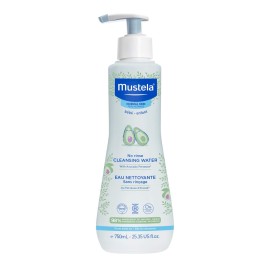 Mustela Baby Cleansing Water - No-Rinse Micellar Water - with Natural Avocado & Aloe Vera - for Baby\'s Face, Body & Diaper  25.35 fl. oz. (Pack of 1)
