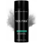 THICK FIBER Hair Fibers for Thinning Hair & Bald spots (GRAY) - 25g Bottle - Conceals Hair Loss in Seconds - Hair Powder for Women & Men