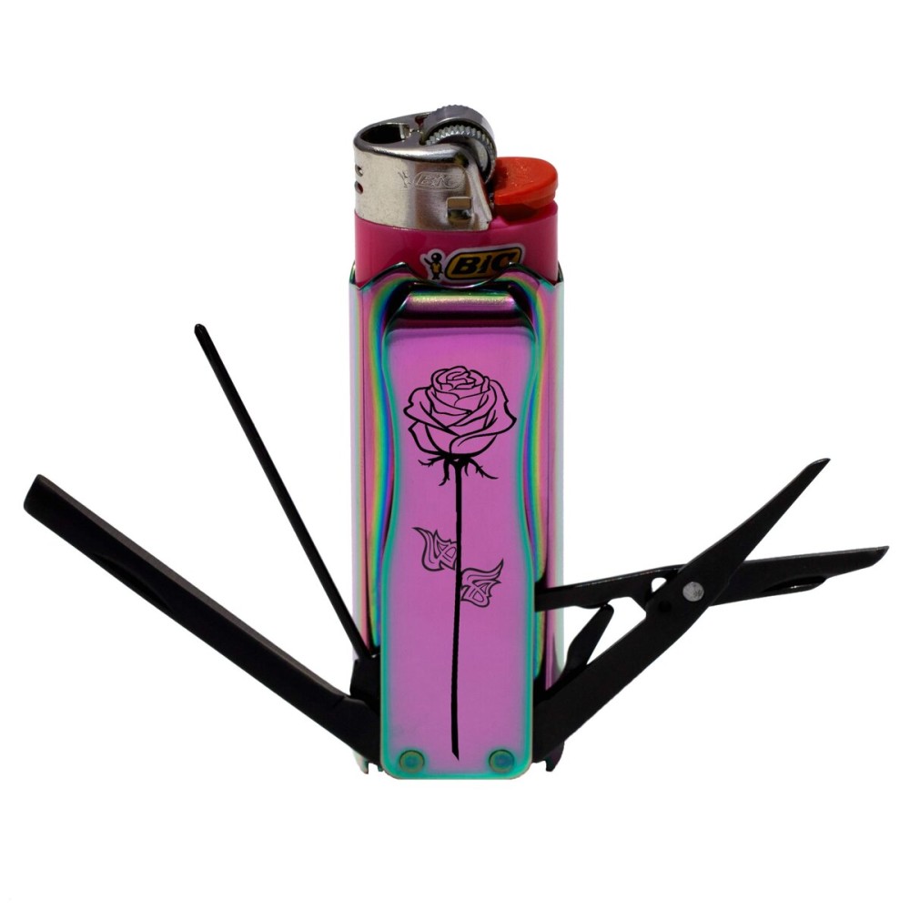 LighterBro Multitool Lighter Sleeve (Rose Rose)