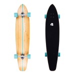 Retrospec Zed Longboard Skateboard Complete Cruiser | Bamboo & Canadian Maple Wood Cruiser w/Reverse Kingpin Trucks for Commuting, Cruising, Carving & Downhill Riding