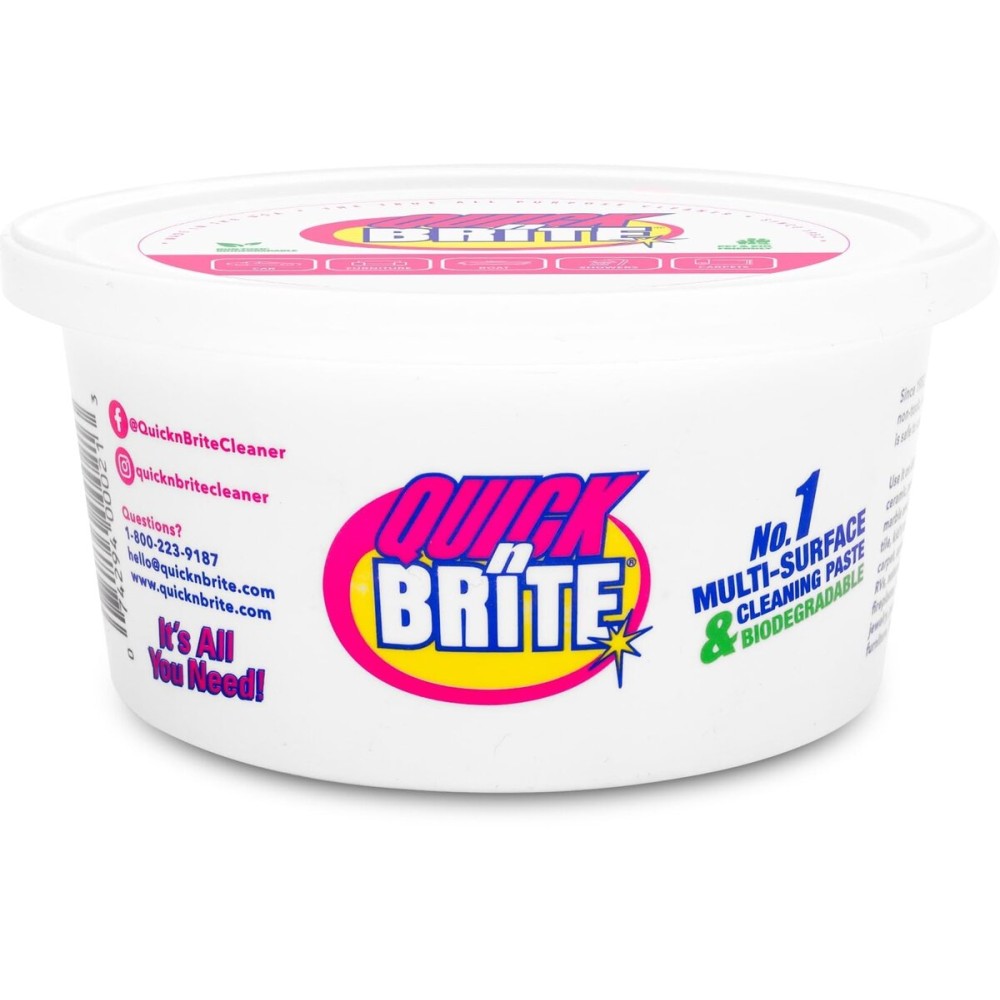 Quick \'n Brite All Purpose Cleaning Paste, True All Purpose Cleaner, Concentrated, 12 oz