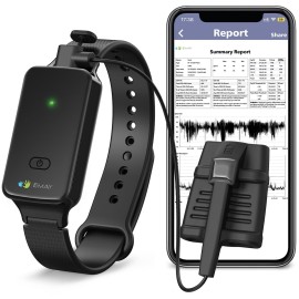 SleepO2 Wrist Recording Pulse Oximeter by EMAY | Continuous Pulse Oximeter to Record Blood Oxygen Saturation and Pulse Rate Overnight | Export Sleep Report & Raw Data